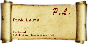 Pink Laura névjegykártya