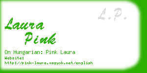 laura pink business card